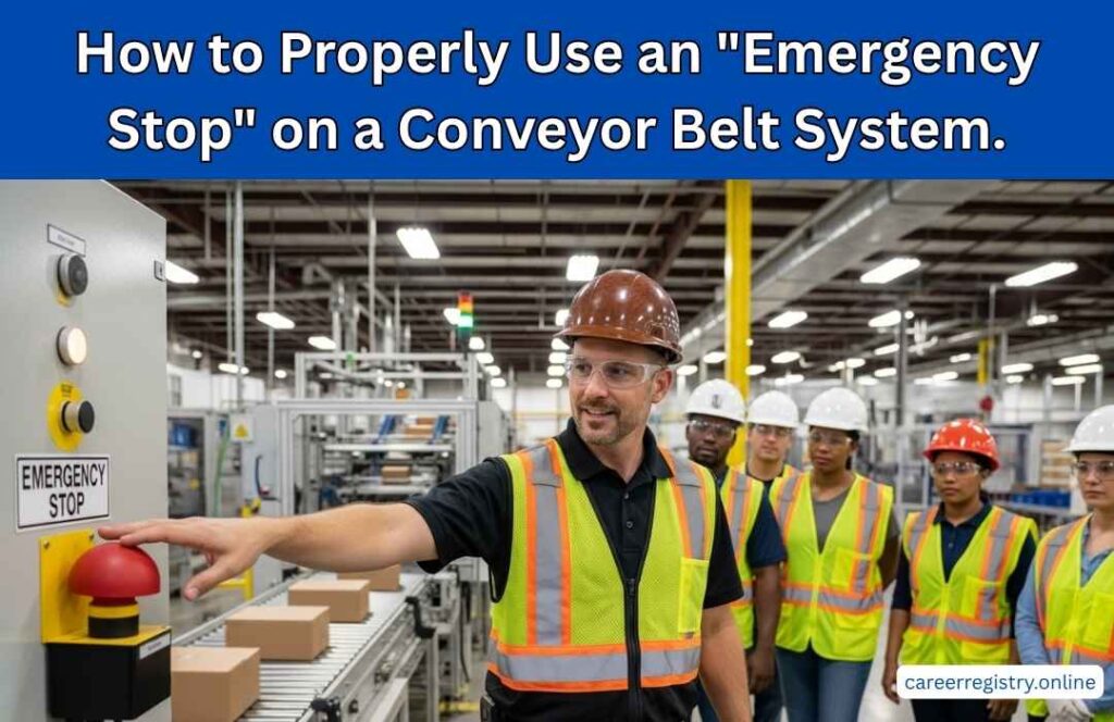 How to Properly Use an "Emergency Stop" on a Conveyor Belt System.